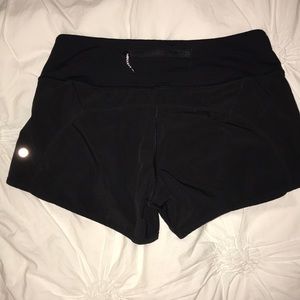 Black Lululemon Speed Shorts